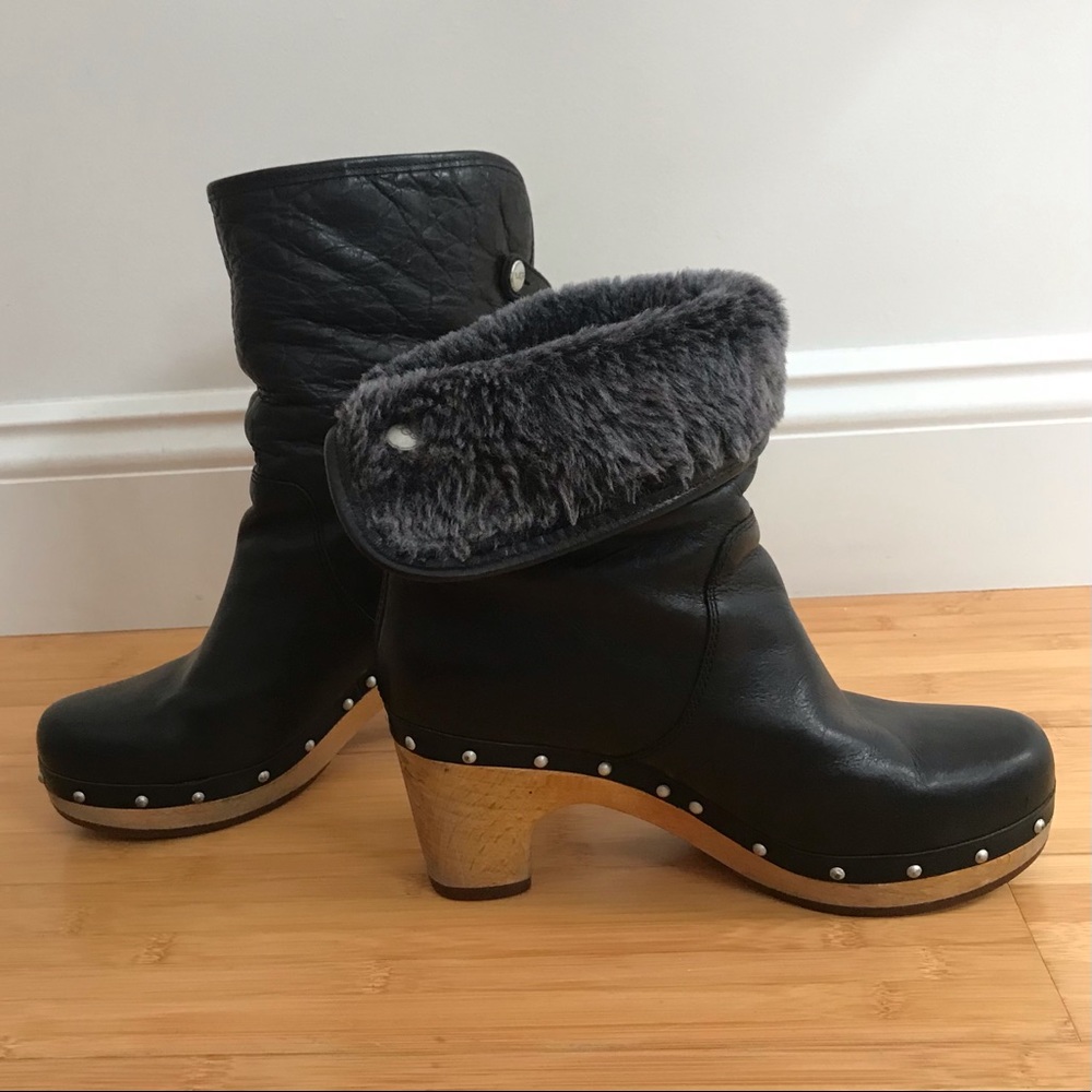 Ugg Black Leather Boots